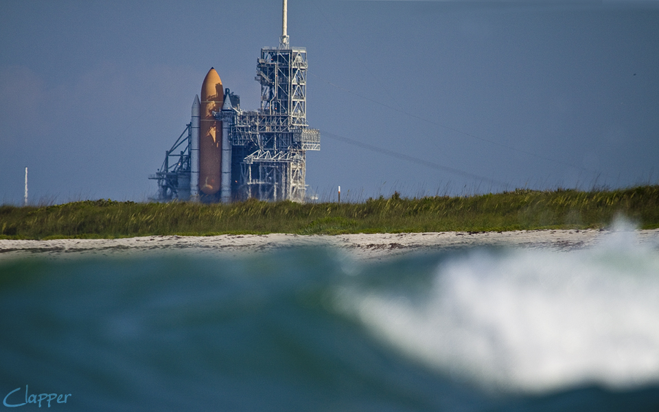 Space Shuttle Atlantis. Docked for it's last flight June 2010.