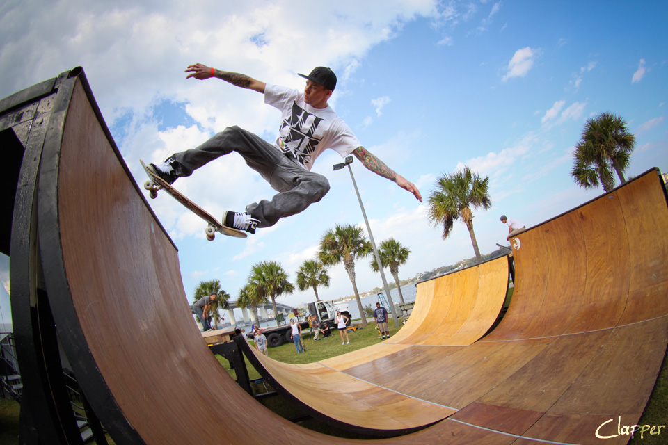 Skateboarding At The Daytona Winter Music Fest