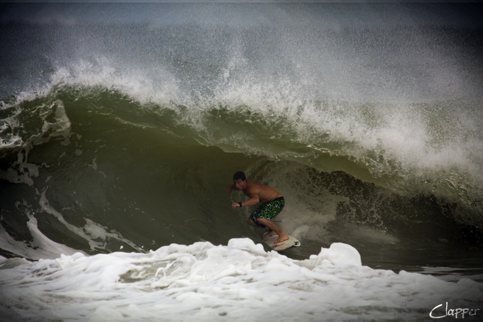 Right place right time. Florida's Gulf Coast looking like a mini pipeline during Hurricane Ike.